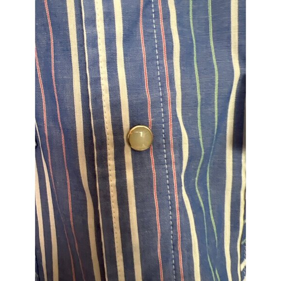 Vintage Saddle King Western Wrangler Style Pearl Button Down Shirt - Picture 3 of 6